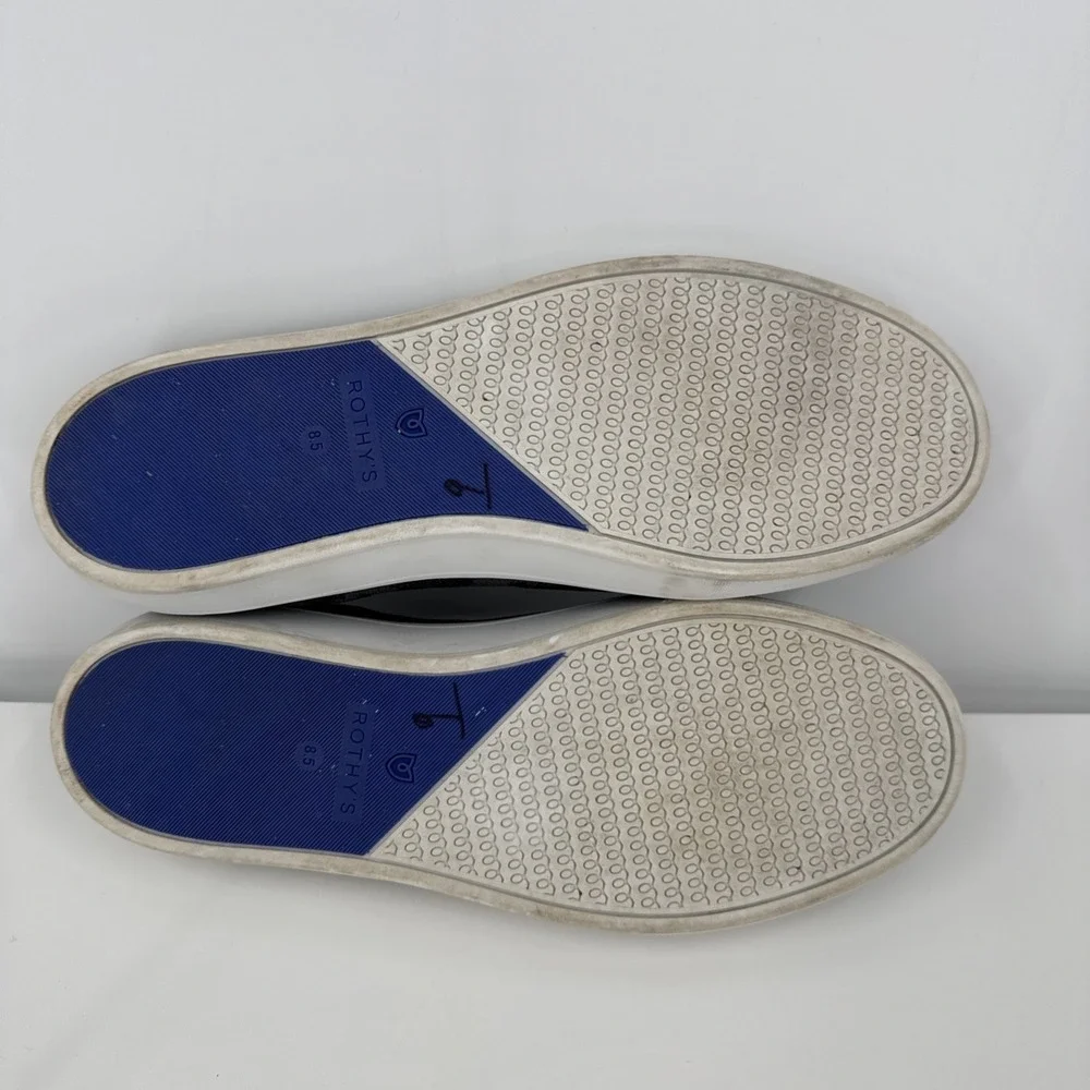 Rothy's Womens 8.5 The Original Slip On Sneaker‎ Grey Camo Textile Comfort Shoes